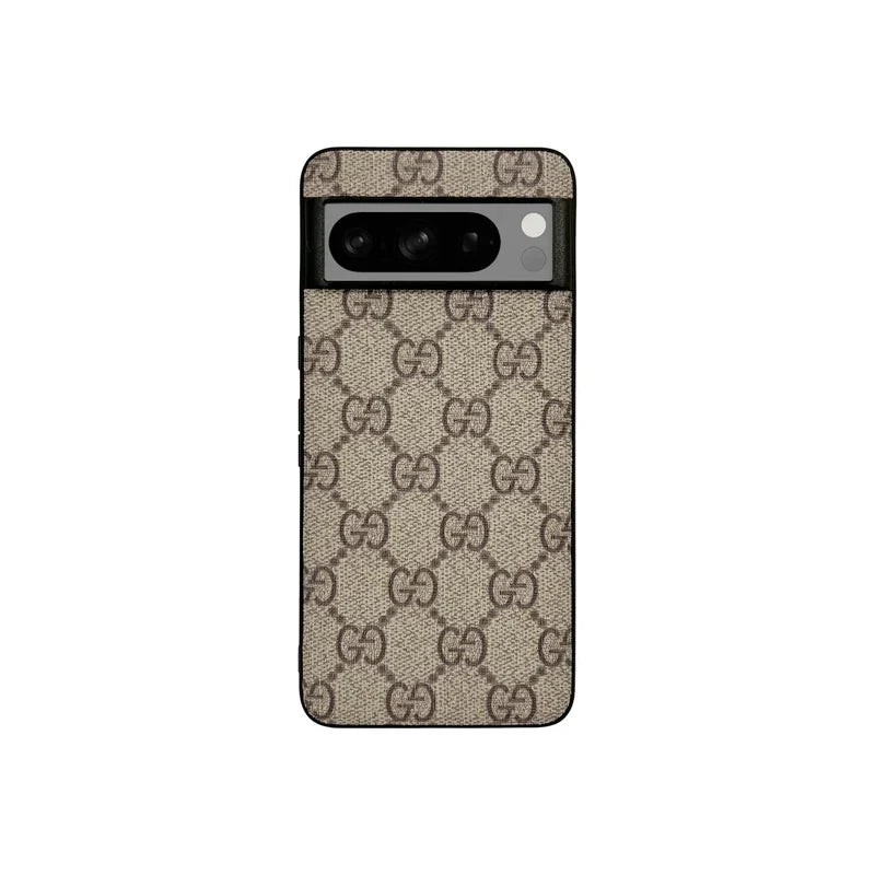 Luxury Gucci Monogram Canvas Classic Brown Case For Google Pixel