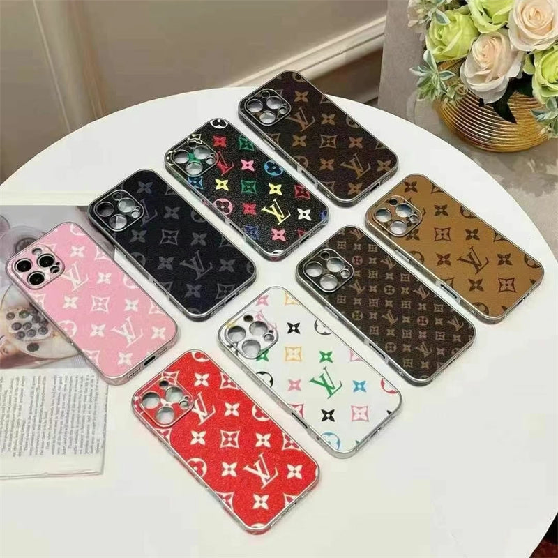Luxury LV Leather Phone Case For iPhone 13-18 Pro & Pro Max