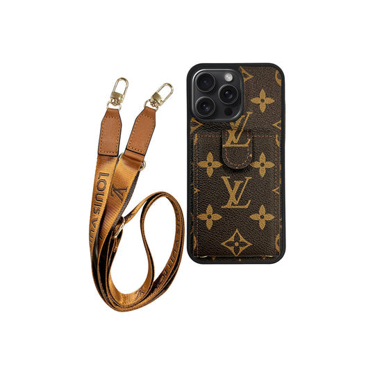 Louis Vuitton Brown Monogram Cardholder for iPhone 12-18 Pro & Pro Max