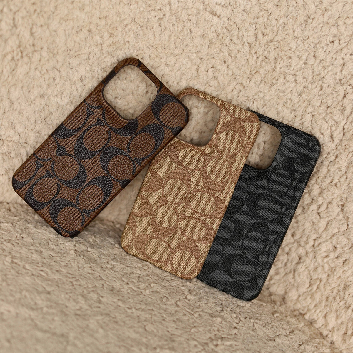 CCH Signature Monogram Canvas Case for iPhone 12-18 Series