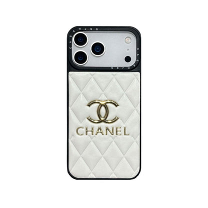 Luxury Leather Chanel Phone Case For iPhone 13-18 Pro & Pro Max