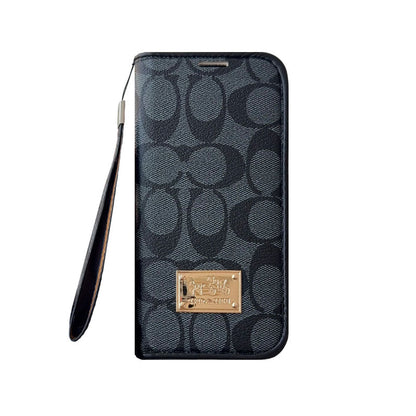 Luxury Leather Fold Wallet Case - iPhone 12-18 Pro & Pro Max