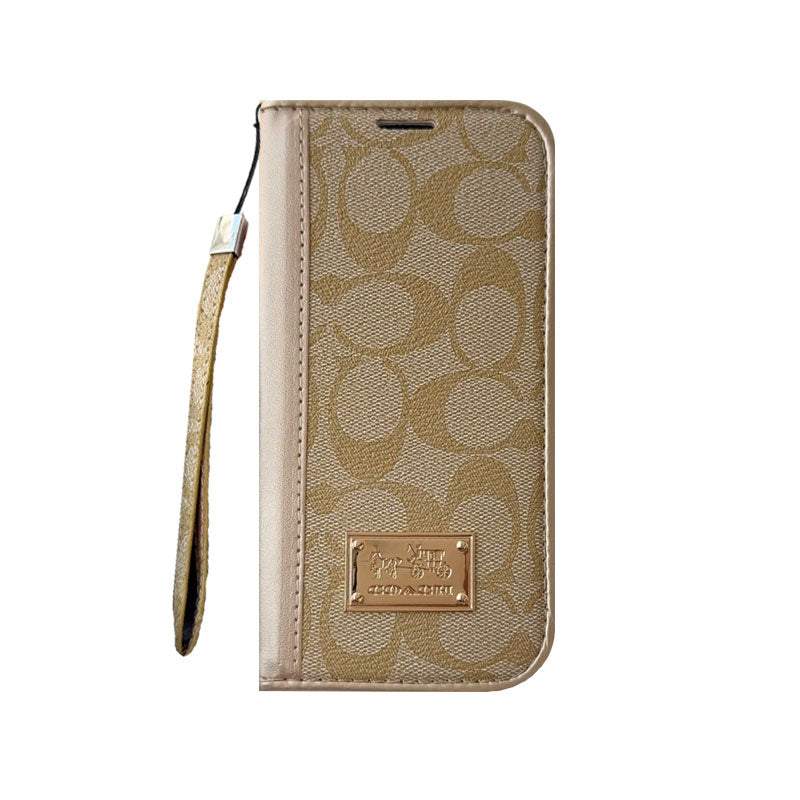 Luxury Leather Fold Wallet Case - iPhone 12-18 Pro & Pro Max