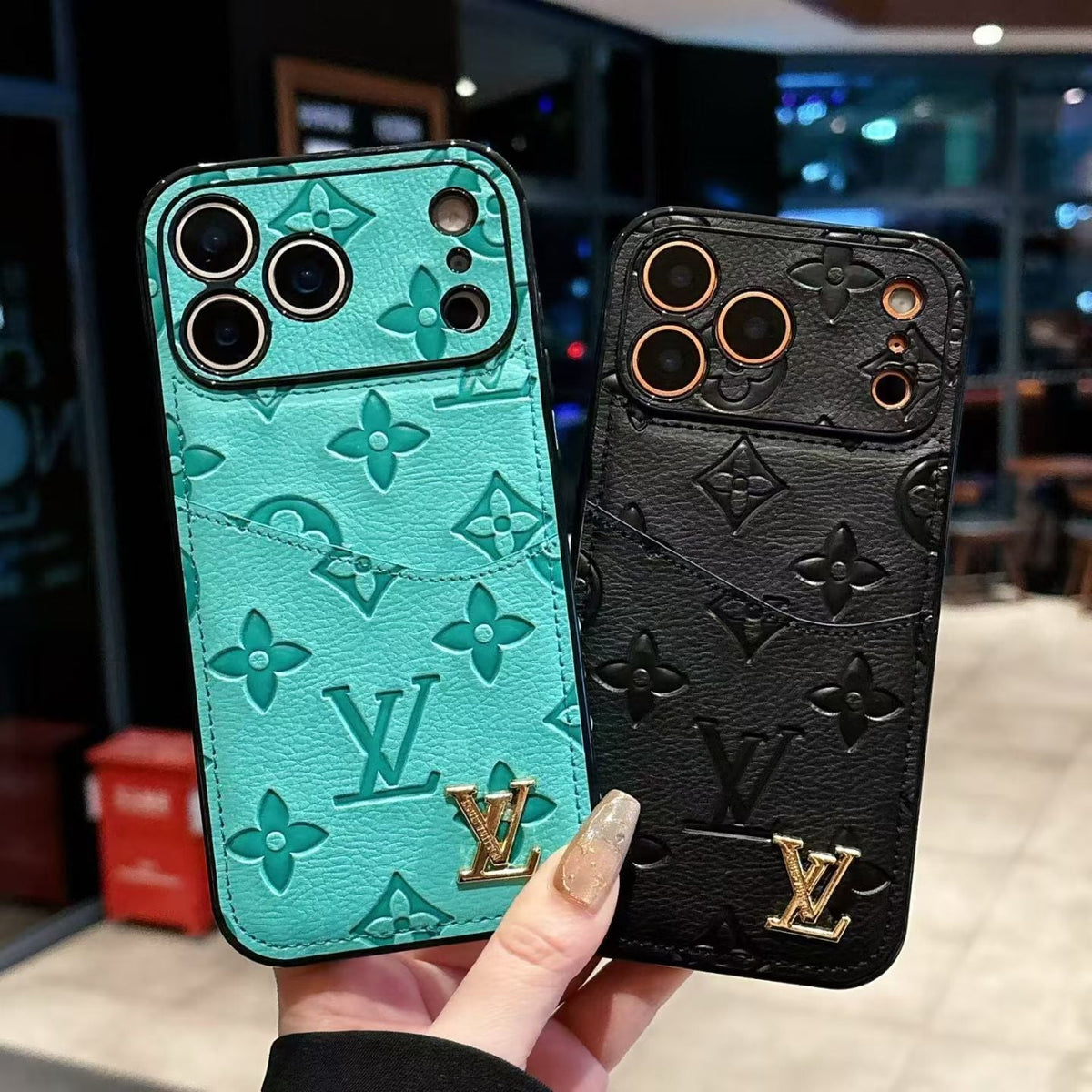 Luxury Phone Case with Card Holder For iPhone 12-18 Pro & Pro Max