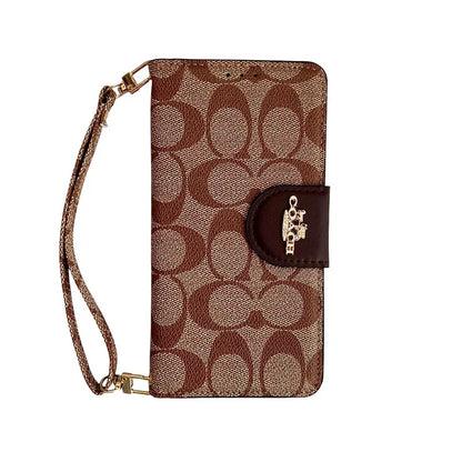 Luxury Wallet Case with Wrist Strap - iPhone 12-18 Pro & Pro Max