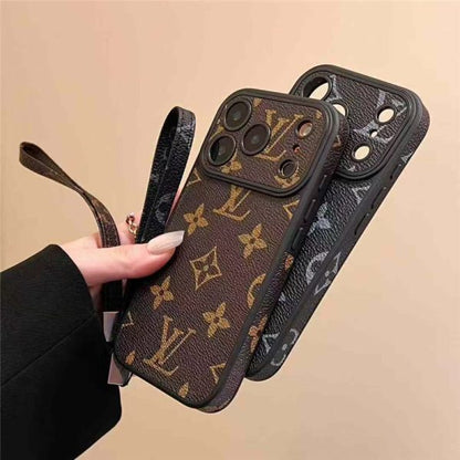 LV Phone Monogram Case with Strap For iPhone 13-18 Pro & Pro Max