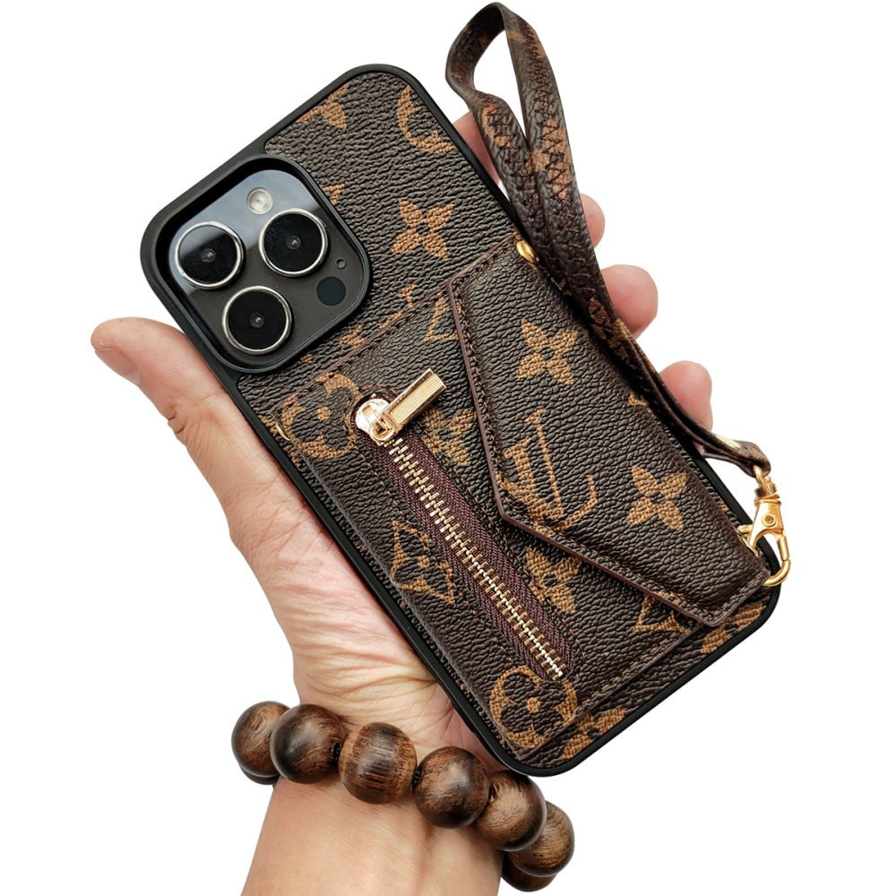NEW IPHONE LEATHER WALLET PHONE CASE 12-18 Pro & Pro Max