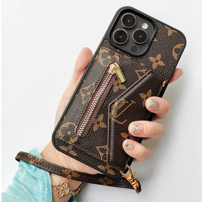 NEW IPHONE LEATHER WALLET PHONE CASE 12-18 Pro & Pro Max