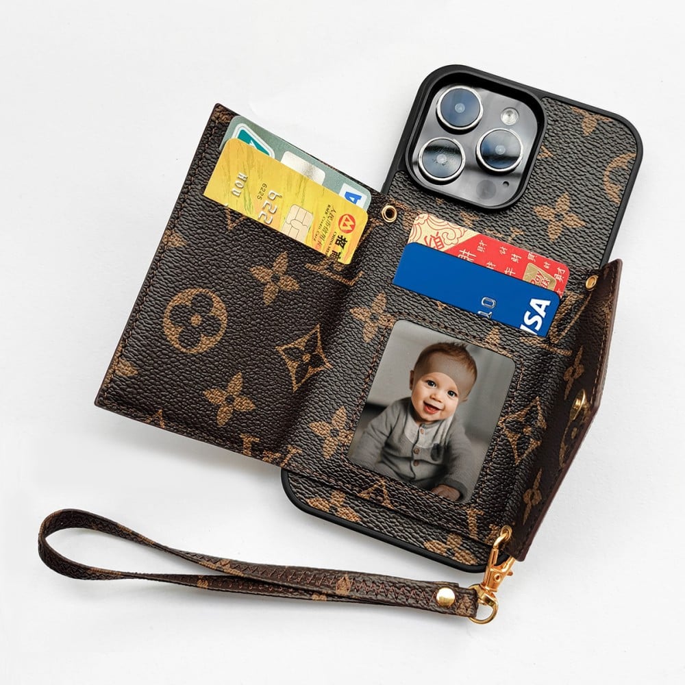 NEW IPHONE LEATHER WALLET PHONE CASE 12-18 Pro & Pro Max