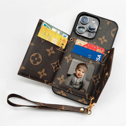 NEW IPHONE LEATHER WALLET PHONE CASE 12-18 Pro & Pro Max