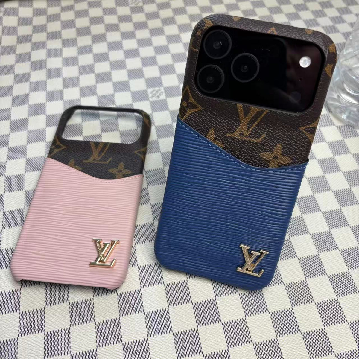 Leather Case with Card Holder for iPhone 12-18  Pro & Pro Max