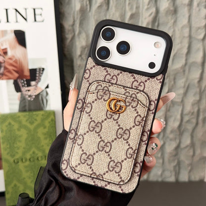 Luxury Magnetic Cardholder Signature Case - iPhone 12-18 Pro & Pro Max