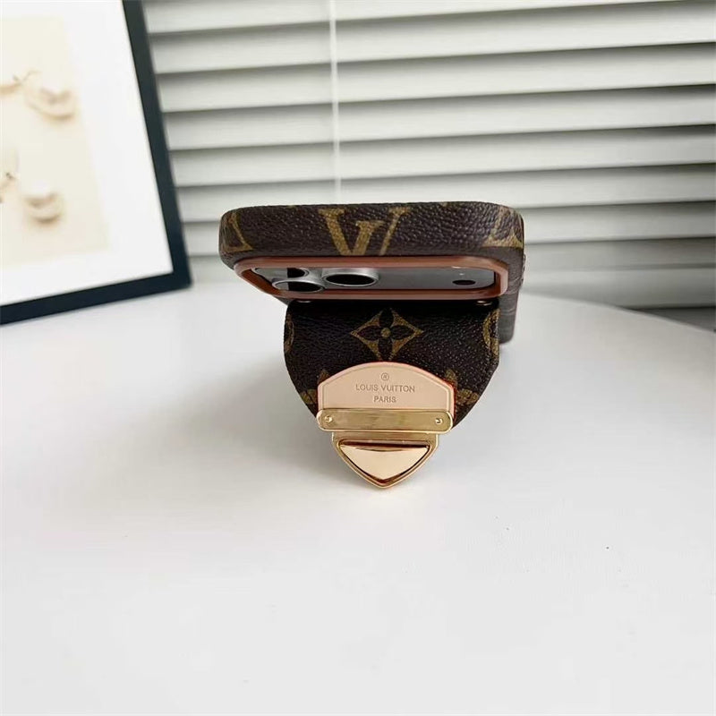 LV Luxury Phone Case with Strape For iPhone 13-18 Pro & Pro Max