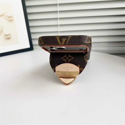LV Luxury Phone Case with Strape For iPhone 13-18 Pro & Pro Max