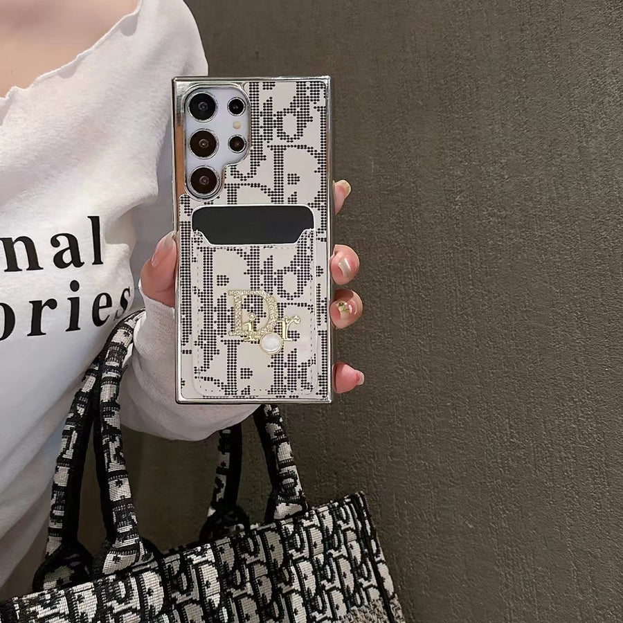 Chic Iconic Fashion Samsung Case with Card Pocket Roxy New