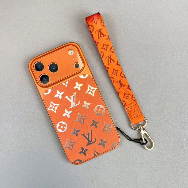 Premium Louis Vuitton Monogram Phone Case With Mini Strap for iPhone 12-18 Pro & Pro Max