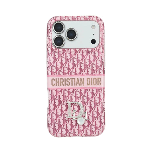 Luxury Dior Case Premium Designer Fabric For iPhone 12-18 Pro & Pro Max
