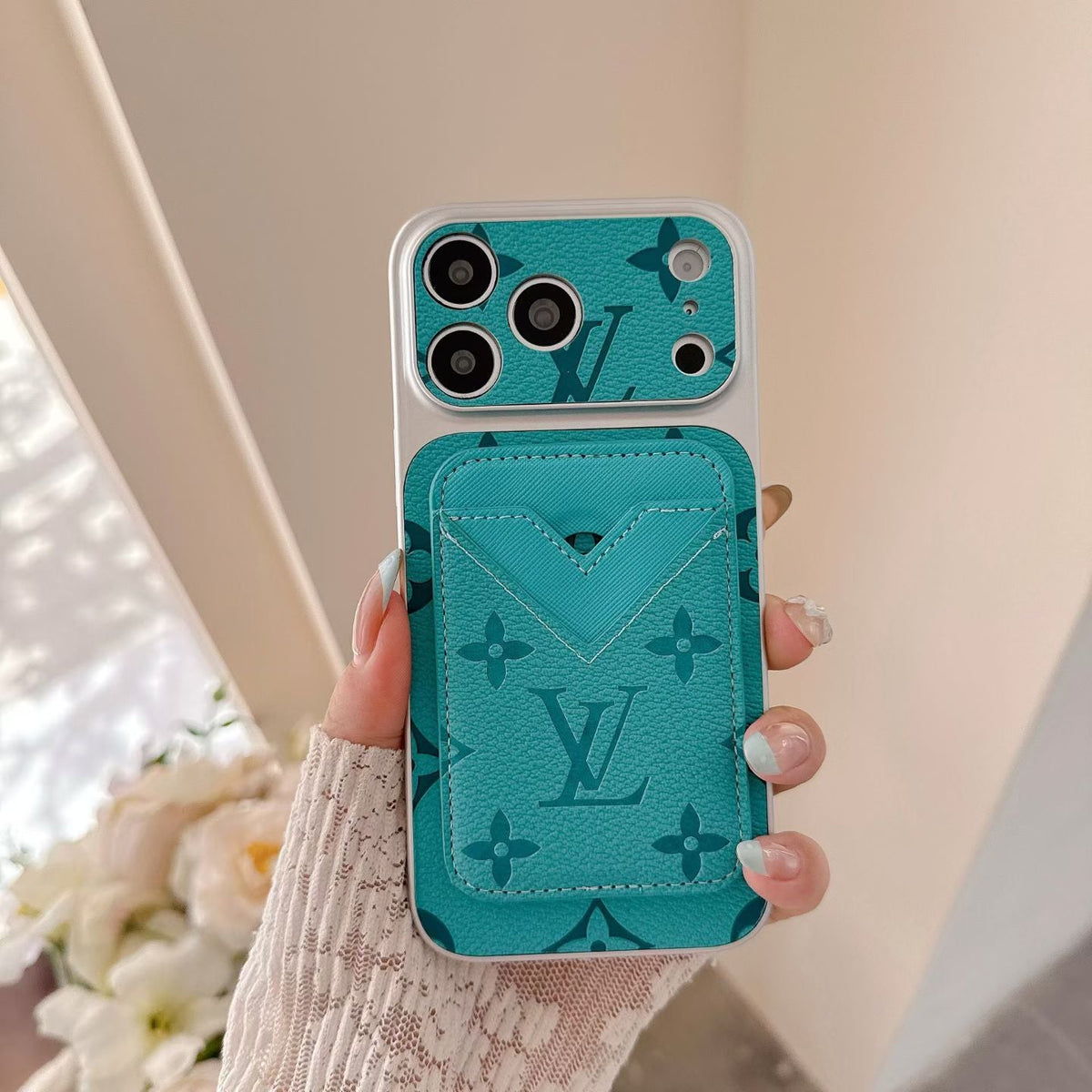 LV Magsafe Cardholder Monogram Case For iPhone 12-18 Pro & Pro Max