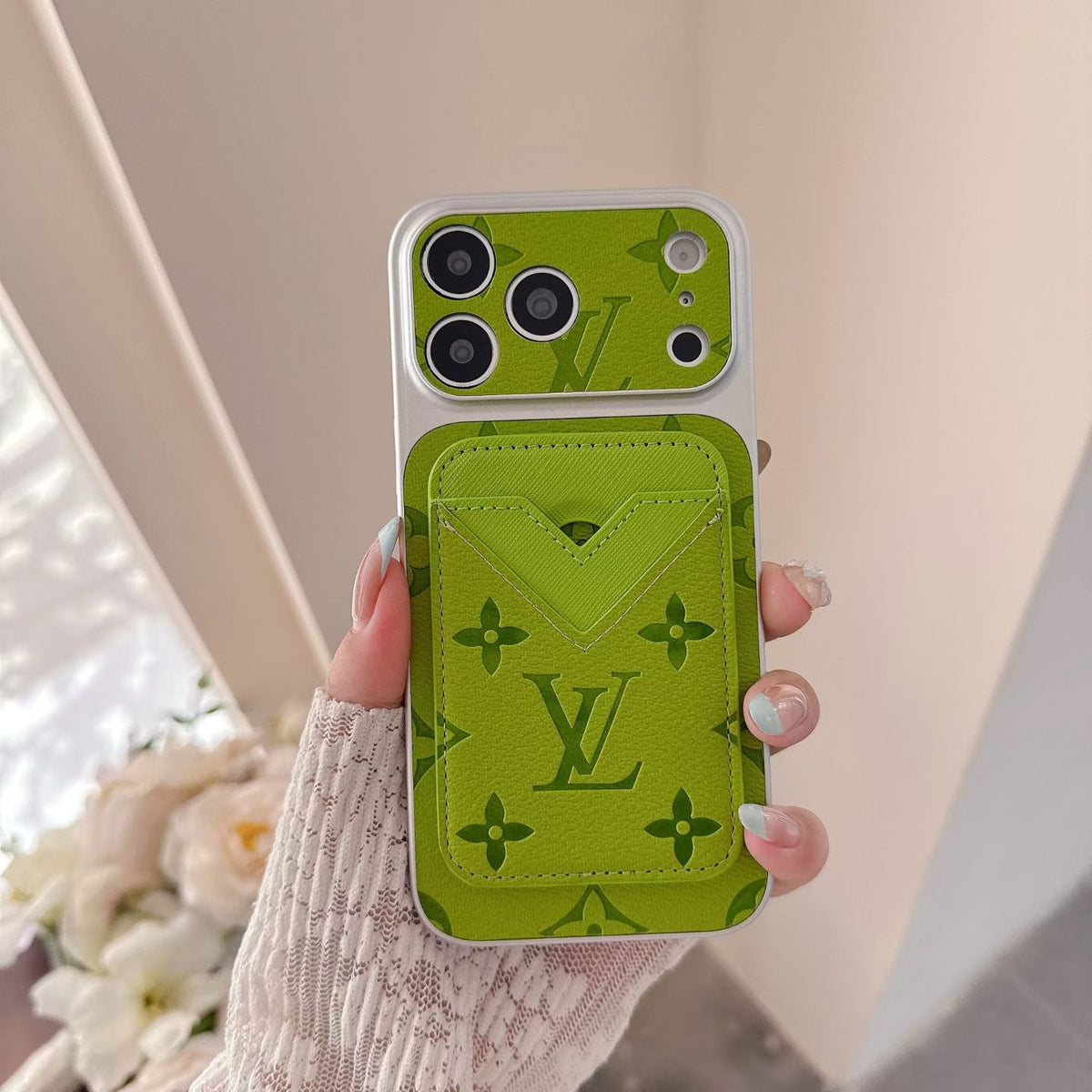 LV Magsafe Cardholder Monogram Case For iPhone 12-18 Pro & Pro Max