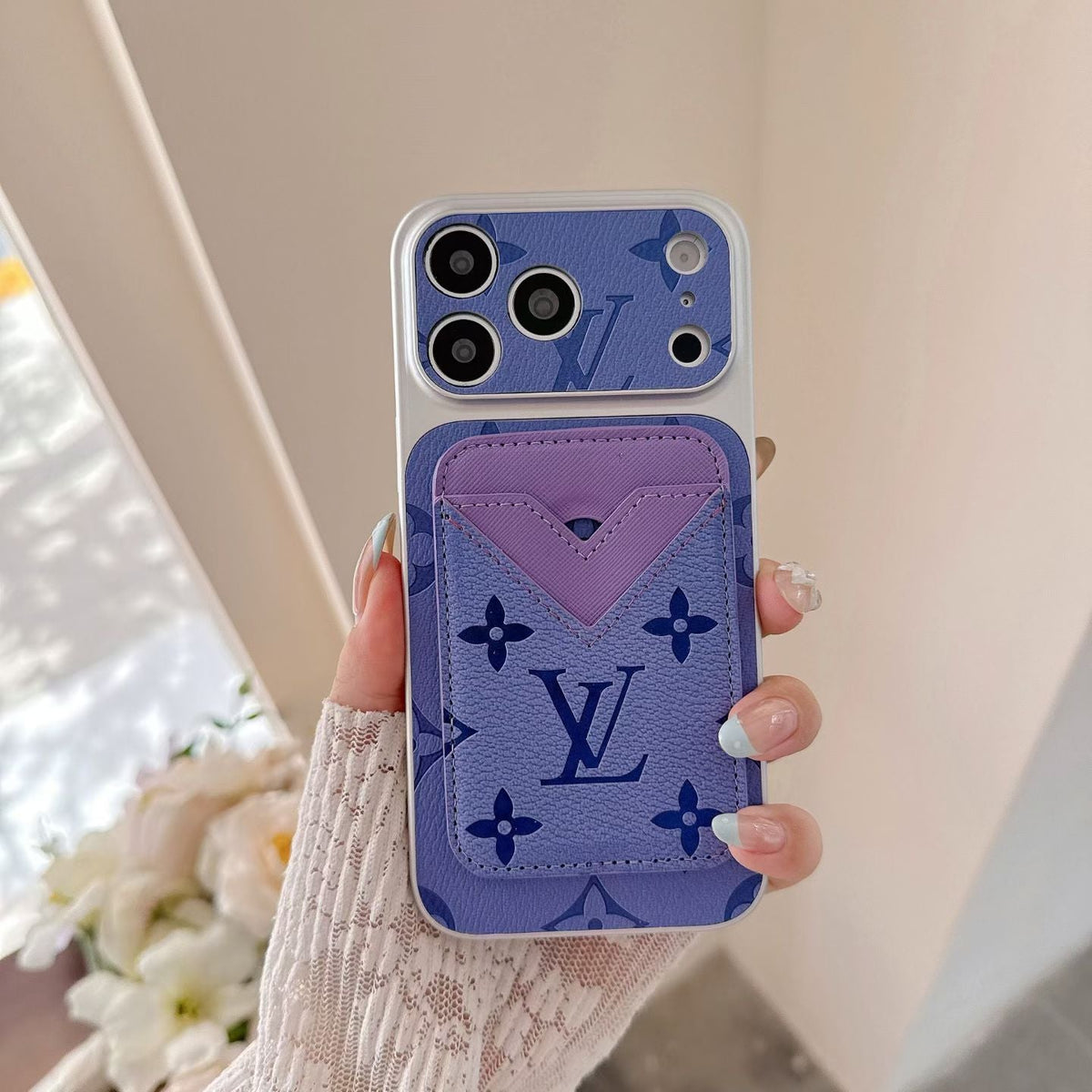 LV Magsafe Cardholder Monogram Case For iPhone 12-18 Pro & Pro Max