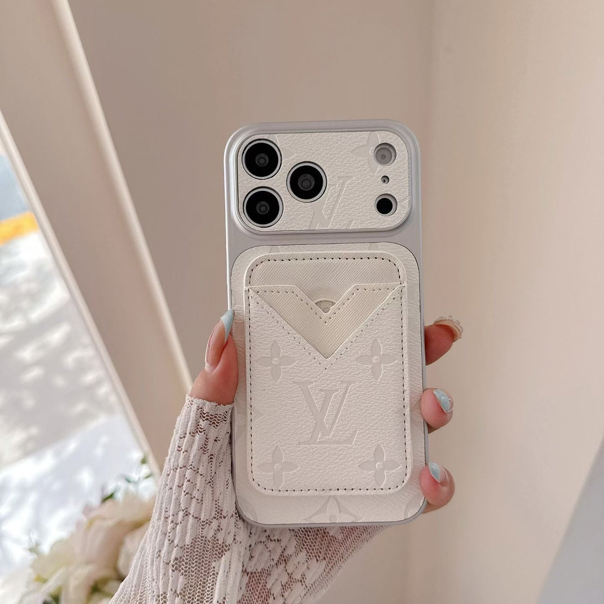 LV Magsafe Cardholder Monogram Case For iPhone 12-18 Pro & Pro Max