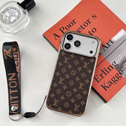 Luxury Leather Case With Strap For iPhone 13-18 Pro & Pro Max
