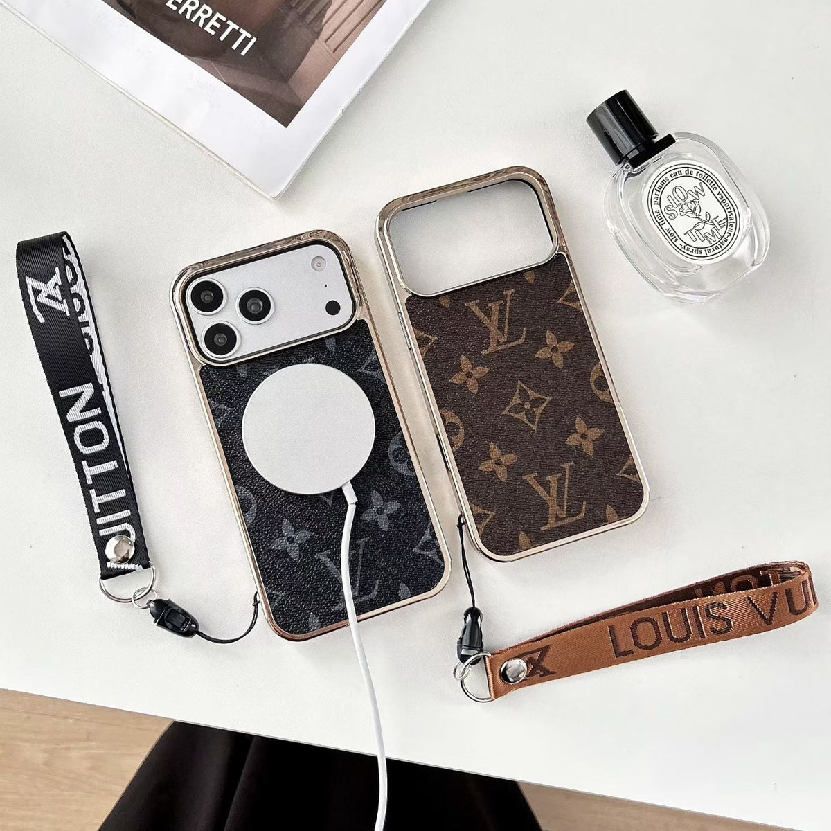 Luxury Leather Case With Strap For iPhone 13-18 Pro & Pro Max