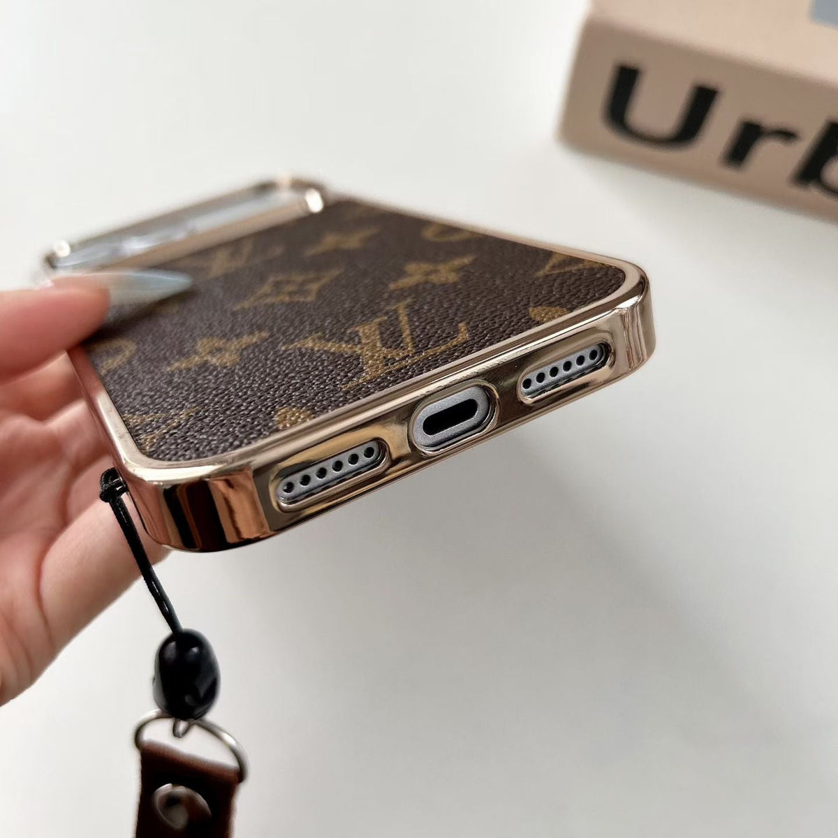 Luxury Leather Case With Strap For iPhone 13-18 Pro & Pro Max