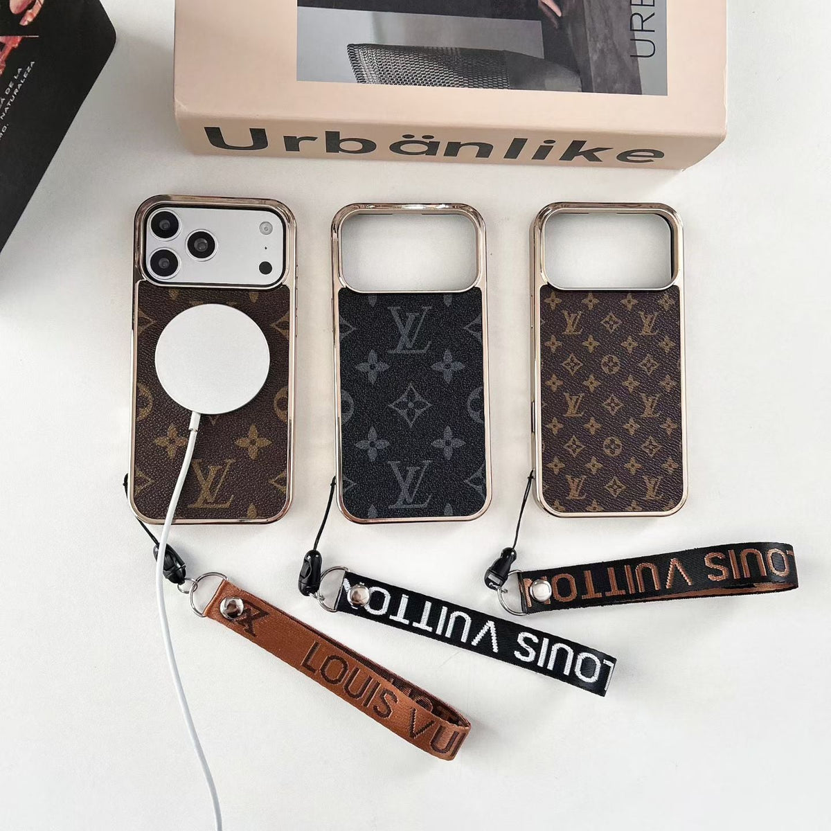 Luxury Leather Case With Strap For iPhone 13-18 Pro & Pro Max
