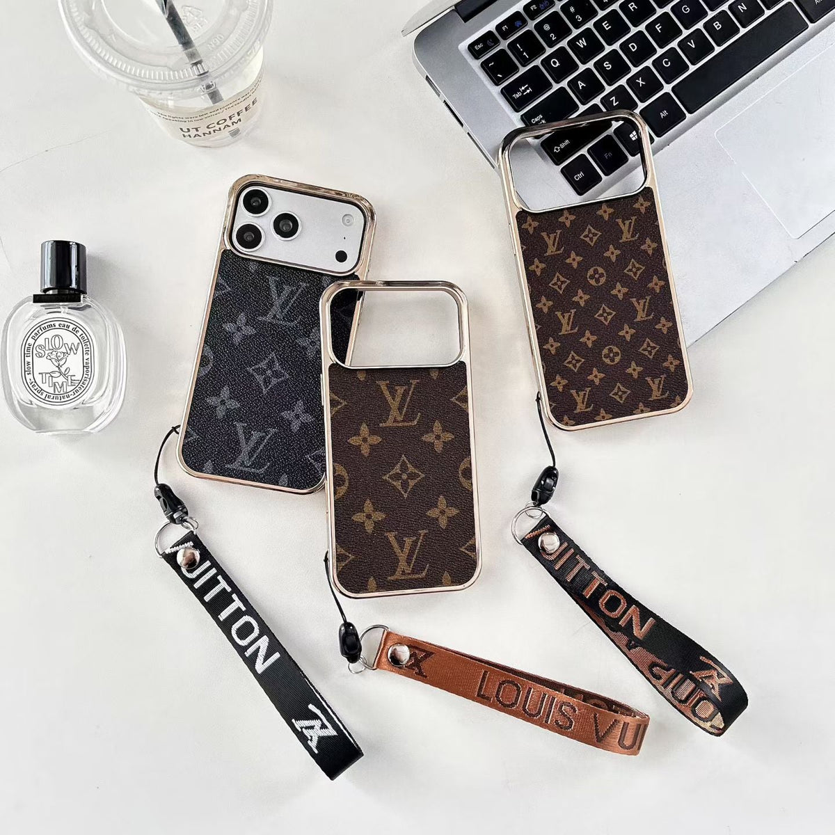 Luxury Leather Case With Strap For iPhone 13-18 Pro & Pro Max