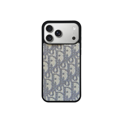 Luxury Dior Oblique iPhone Case Premium Designer Fabric For iPhone 12-18 Pro & Pro Max
