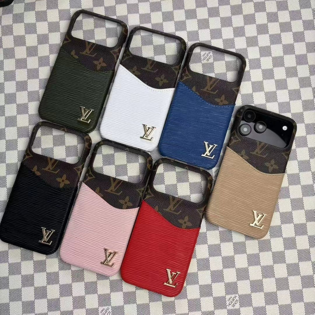 Leather Case with Card Holder for iPhone 12-18  Pro & Pro Max