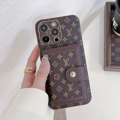 Luxury Classic Color Card Bag Apple iPhone Case 12-18 Pro & Pro Max