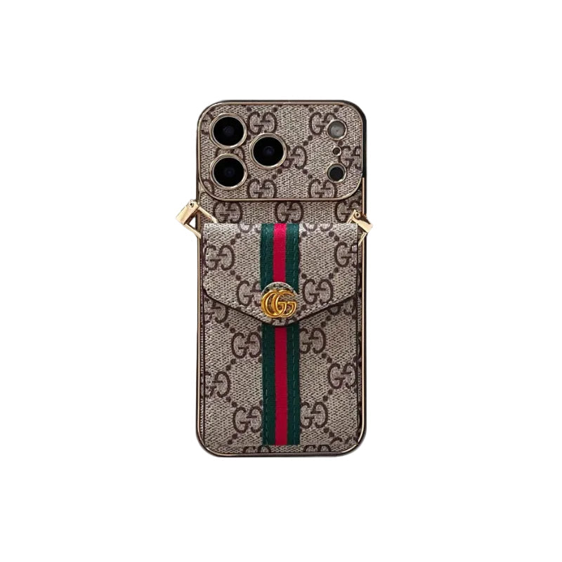 Luxury Classic Pocket Buckle Stripe Case - iPhone 12-18 Pro & Pro Max