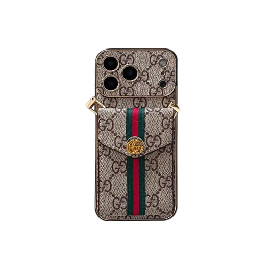 Luxury Classic Pocket Buckle Stripe Case - iPhone 12-18 Pro & Pro Max