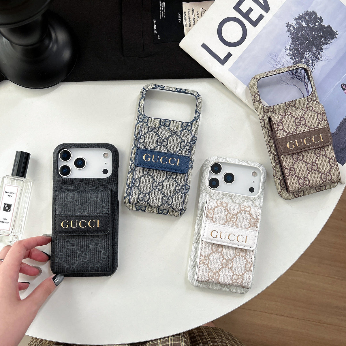 Stylish Fold Pocket Bar Designer Case - iPhone 12-18 Pro & Pro Max