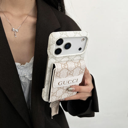 Stylish Fold Pocket Bar Designer Case - iPhone 12-18 Pro & Pro Max