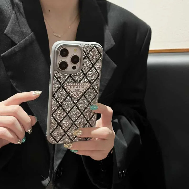 Luxury Quilted Diamond Pattern Case - iPhone 12-18 Pro & Pro Max