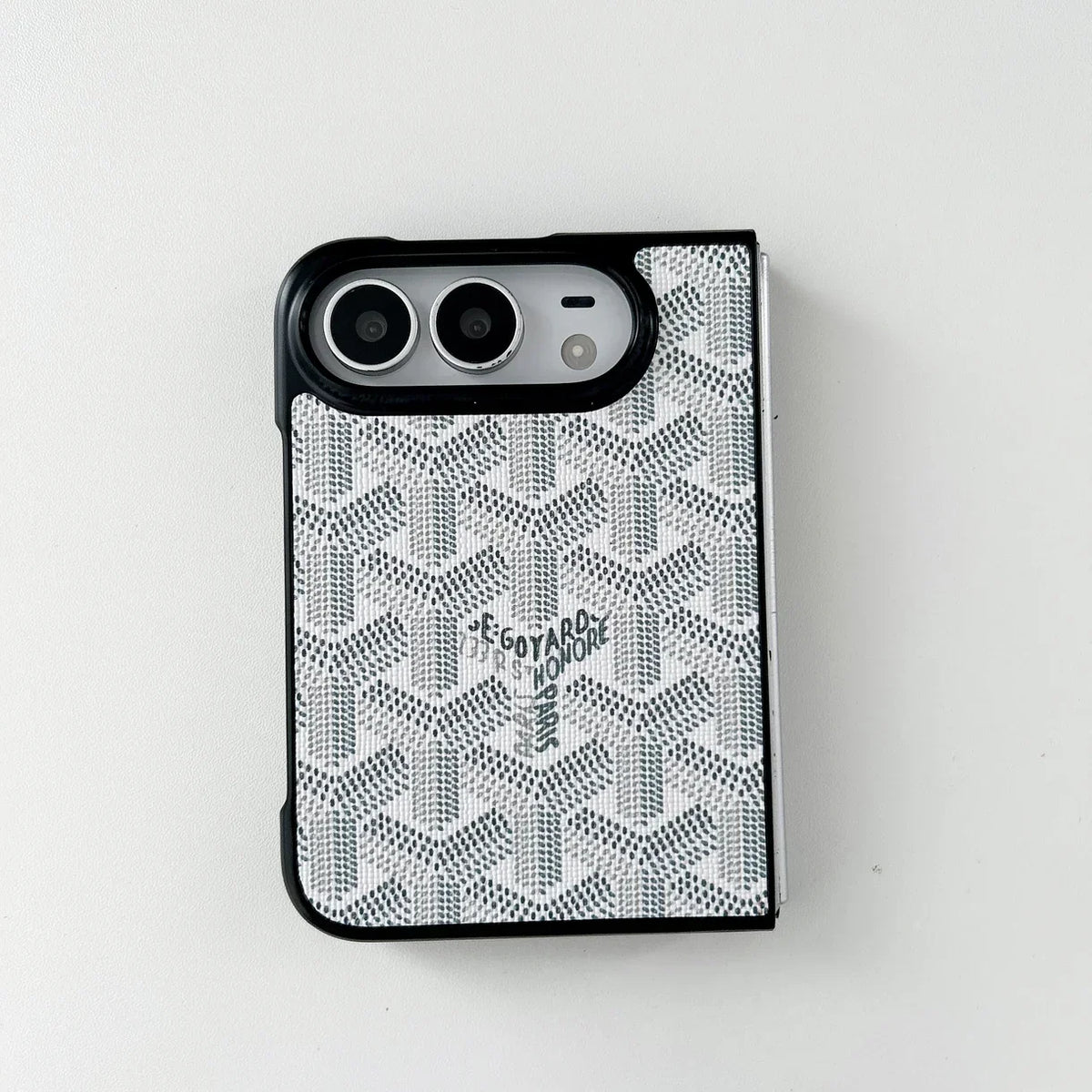 Luxury GYD Monogram Foldable Case for iPhone Duo
