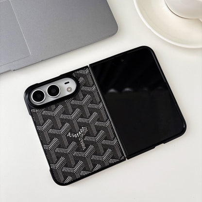 Luxury GYD Monogram Foldable Case for iPhone Duo