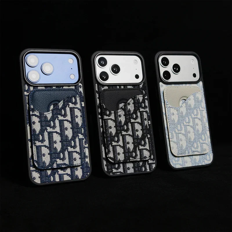 Luxury Dior Wallet Case - iPhone 12-18 Pro & Pro Max