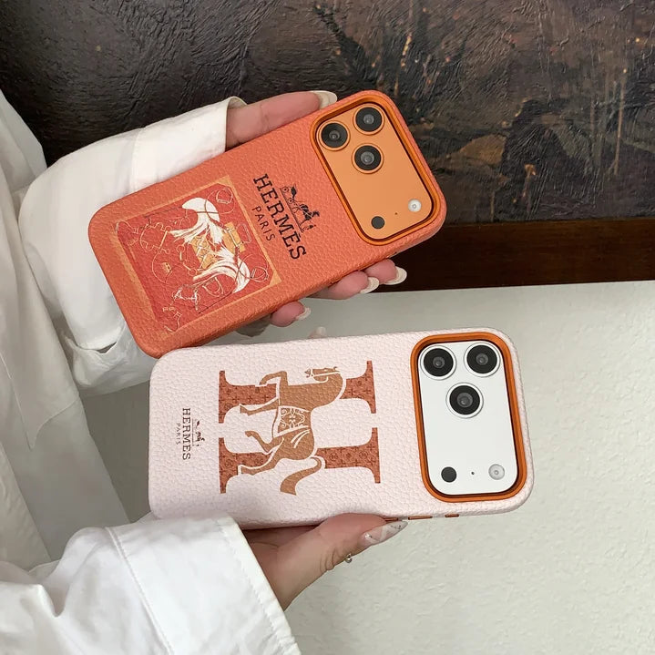 Premium Carriage Print Designer Case - iPhone 12-18 Pro & Pro Max
