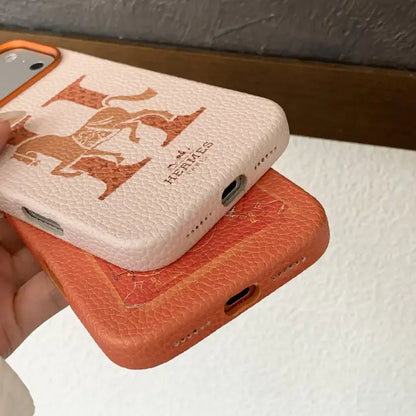 Premium Carriage Print Designer Case - iPhone 12-18 Pro & Pro Max