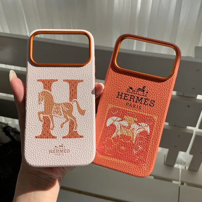Premium Carriage Print Designer Case - iPhone 12-18 Pro & Pro Max