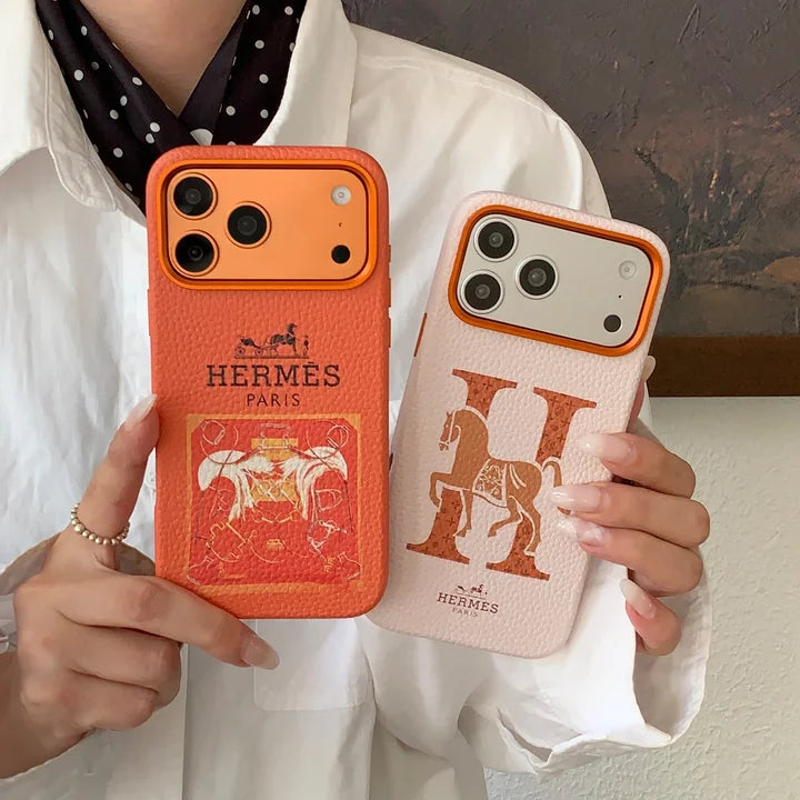 Premium Carriage Print Designer Case - iPhone 12-18 Pro & Pro Max