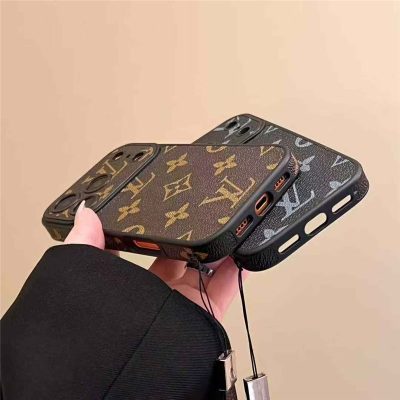 LV Phone Monogram Case with Strap For iPhone 13-18 Pro & Pro Max