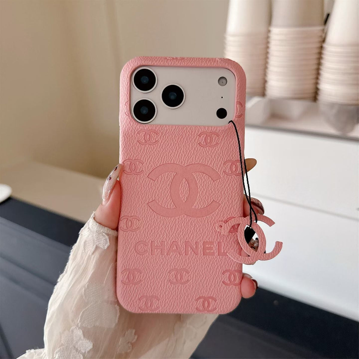 Luxury Chanel Phone Case For iPhone 12-18 Pro & Pro Max