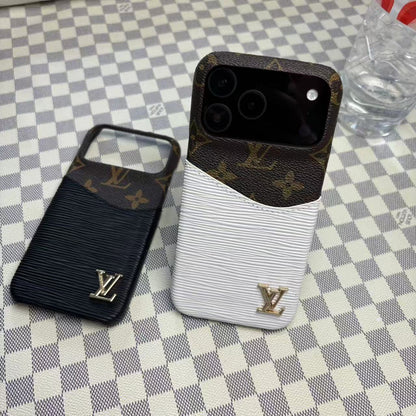 Leather Case with Card Holder for iPhone 12-18  Pro & Pro Max