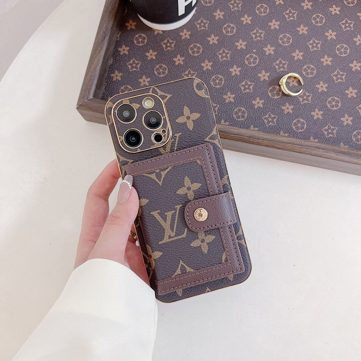 Luxury Classic Color Card Bag Apple iPhone Case 12-18 Pro & Pro Max