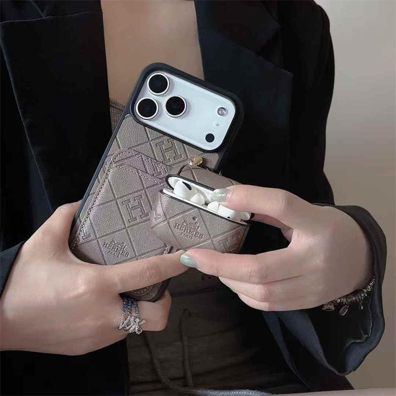 Elite Luxury Case with AirPods Pouch - iPhone 12-18 Pro & Pro Max